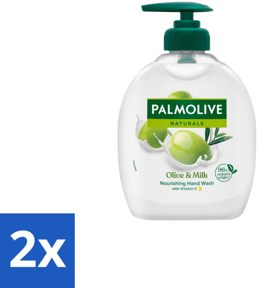 Palmolive Handzeep Naturals Olijf Melk 300 ml - Voordeelverpakking - 2 stuks