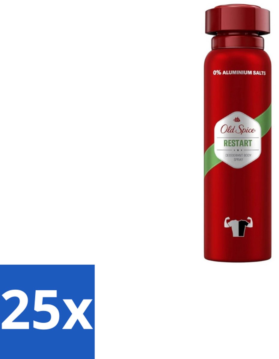 Old Spice – Deospray – Restart – 150 ml - Bulkverpakking - 25 stuks