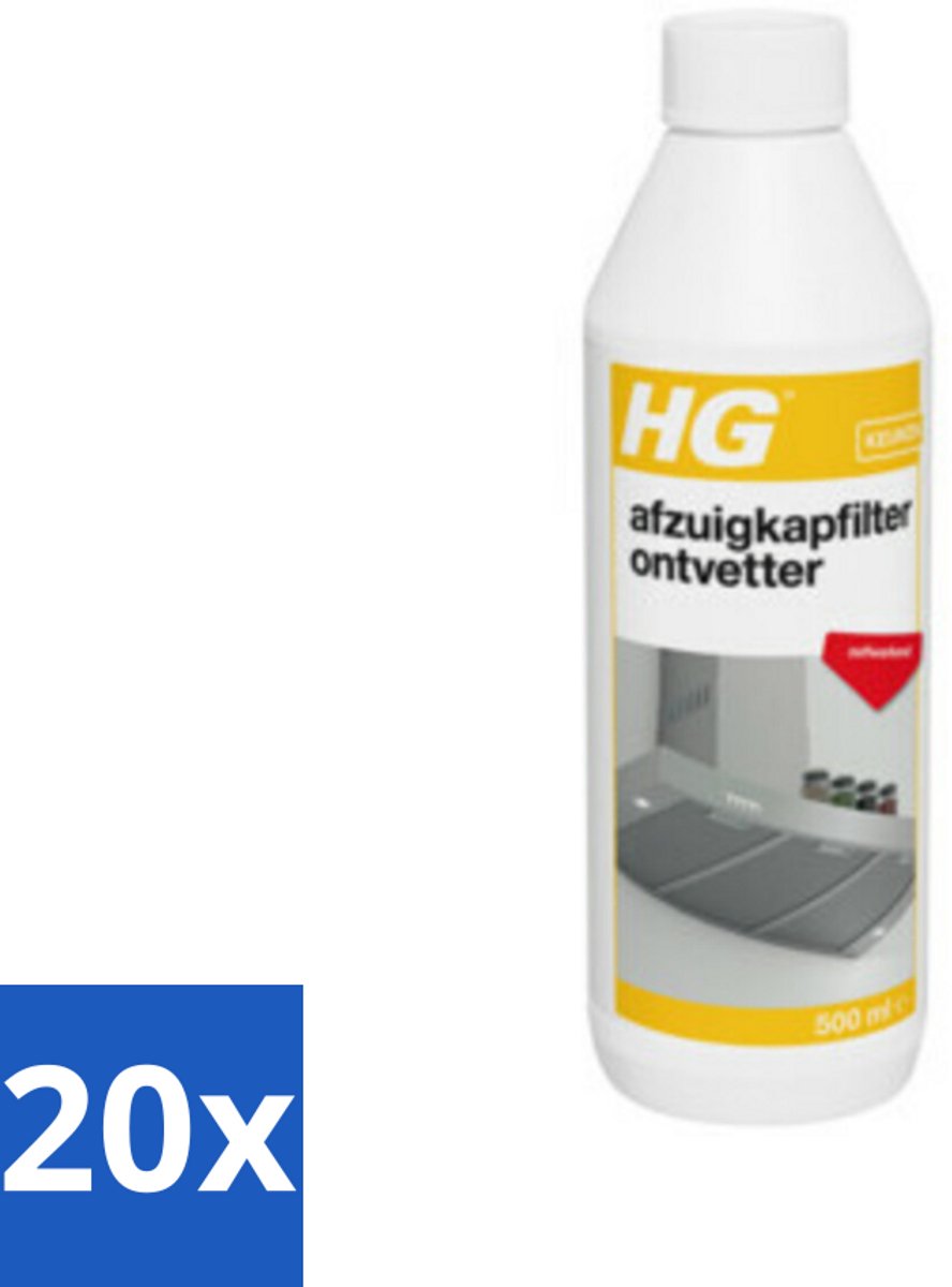 HG Afzuigkapfilter Ontvetter 500 ml - Bulkverpakking - 20 stuks