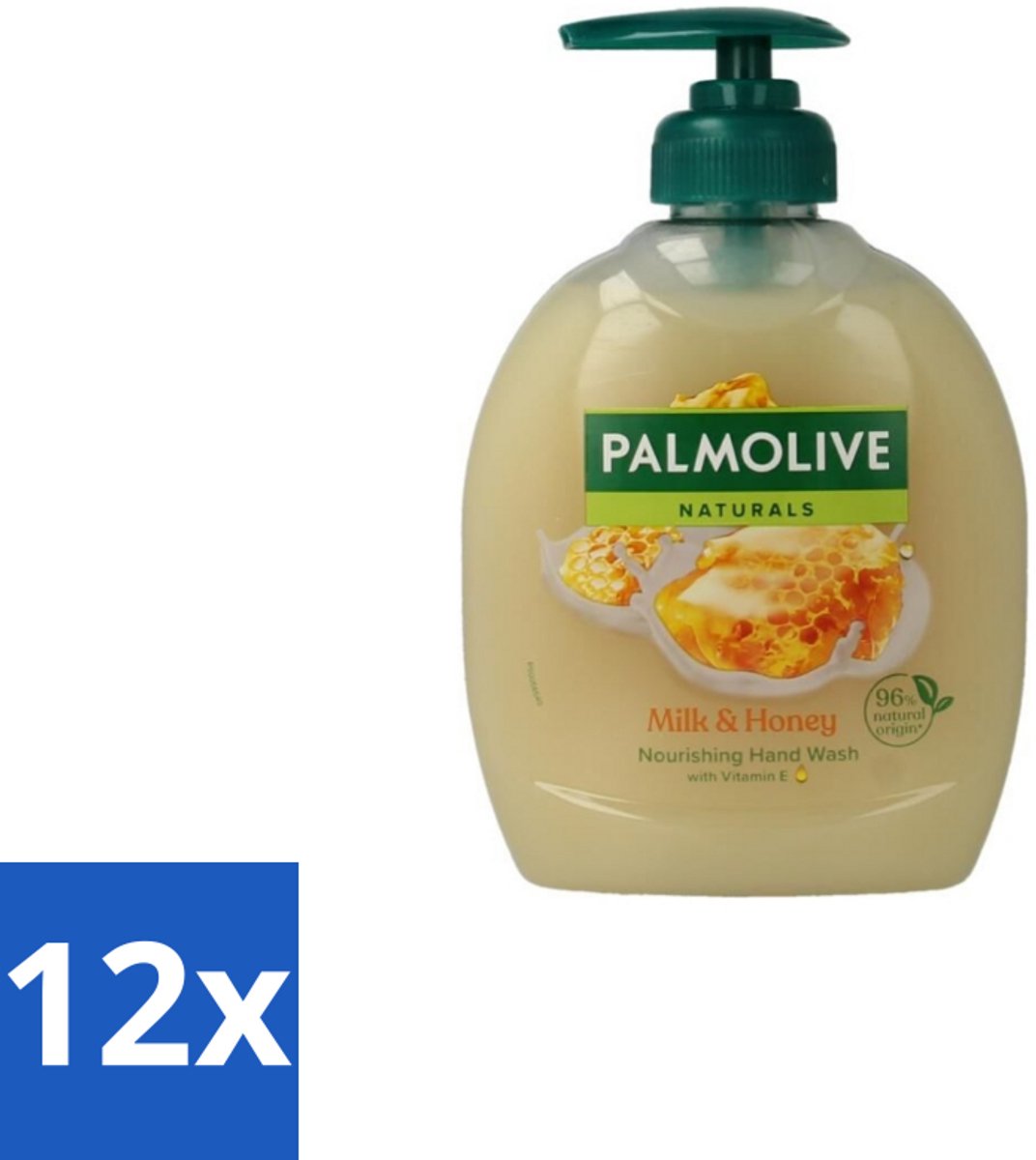 Palmolive – Handzeep – Melk & Honing – 300 ml - Voordeelverpakking - 12 stuks