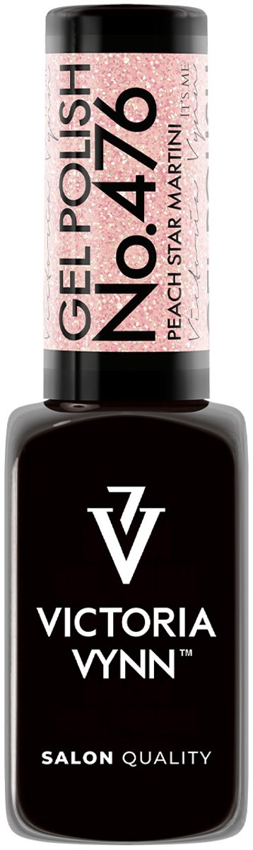 Victoria Vynn – Salon Gelpolish 476 Peach Star Martini - glitter oranje peach - gel polish - gellak - nagels - nagelverzorging - nagelstyliste - uv / led - nagelstylist - callance