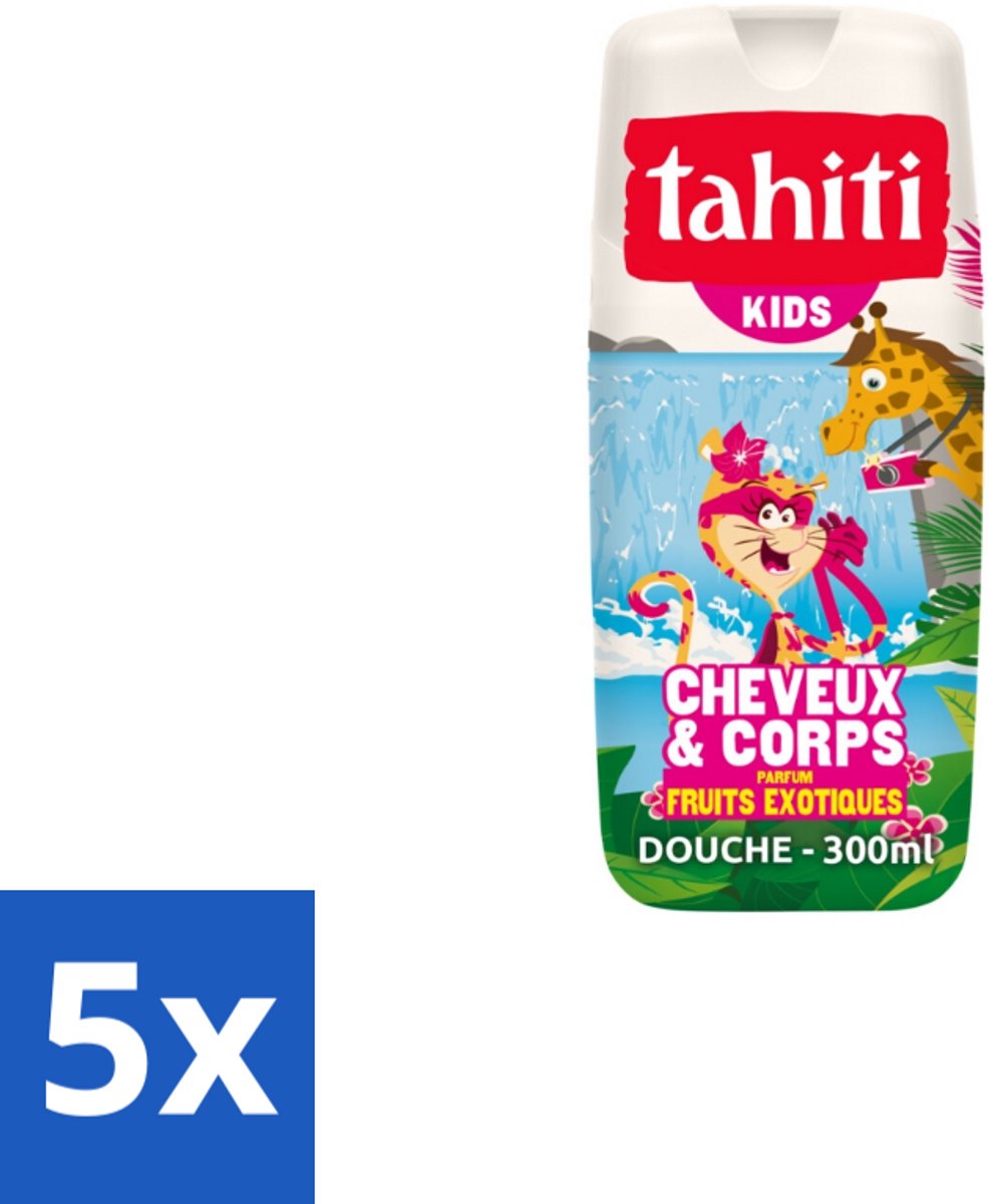 Tahiti – Douchegel – Kids - 300 ml - Bulkverpakking - 5 stuks