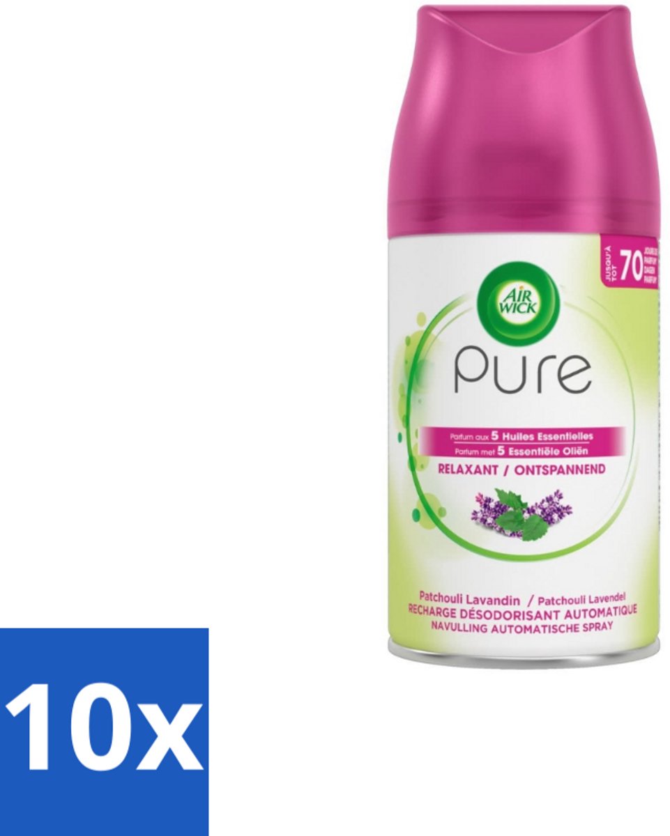 Air Wick – Navulling – Ontspannend – 250 ml - Bulkverpakking - 10 stuks