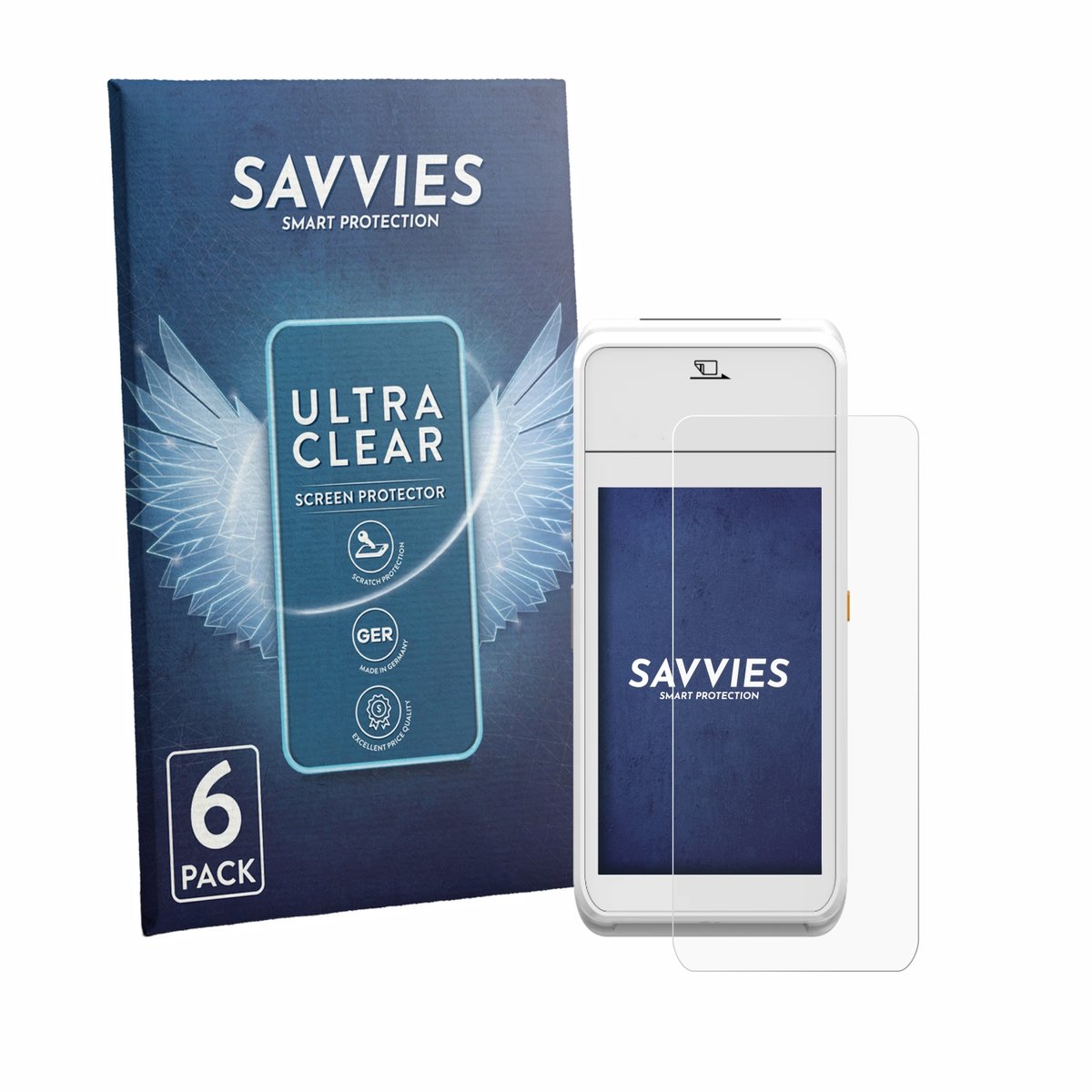 Savvies - Screenprotector voor Pax A99 - Folie Beschermfolie transparant 6 Stuks