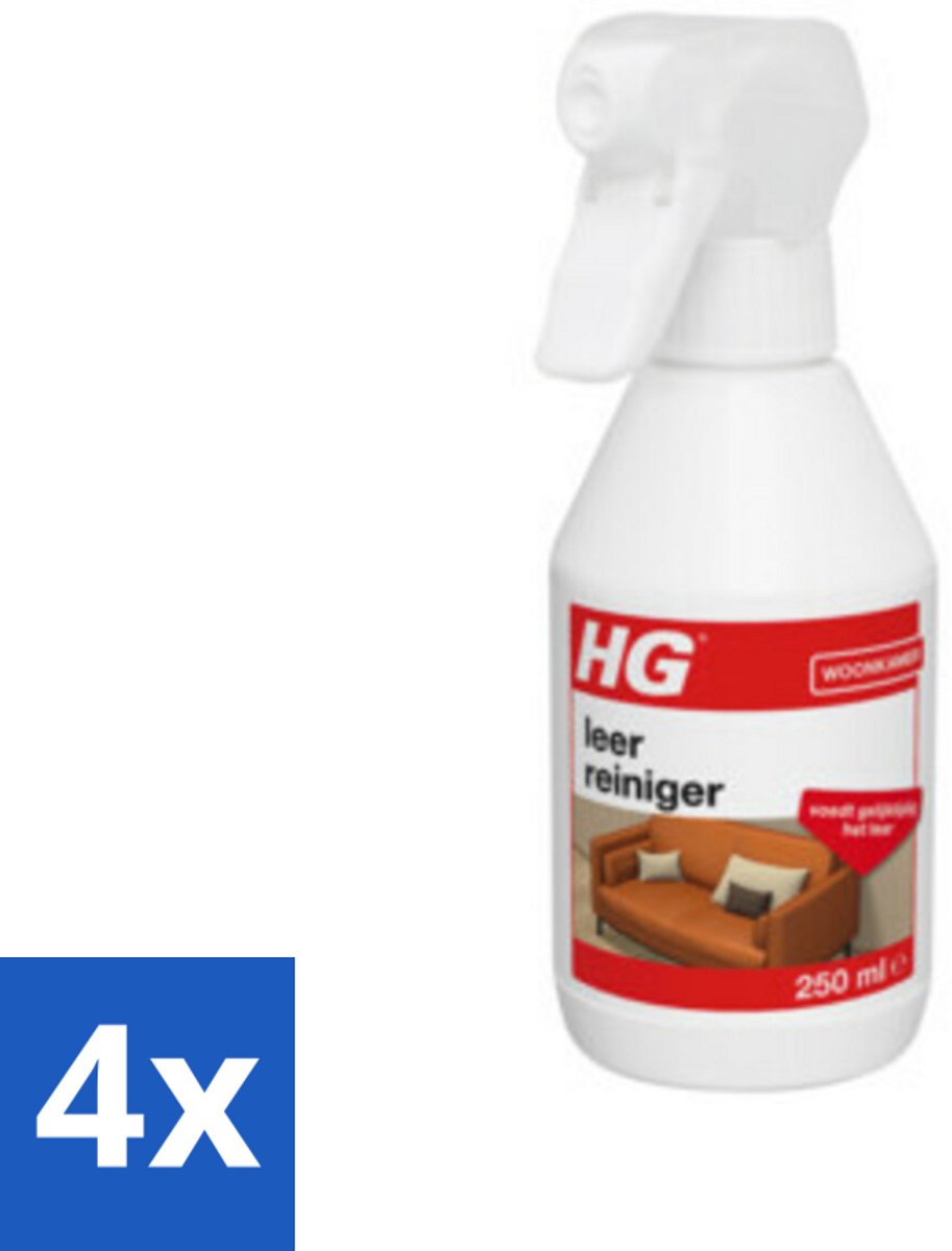 HG Leerreiniger 300 ml - Voordeelverpakking - 4 stuks