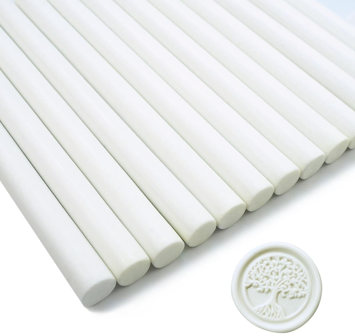 Wax Seal Sticks voor Briefen, Wenskaarten en Trouwen - 15 Stuks Witte Lijmpatronen voor Creatieve Ambachten en Feestuitnodigingen