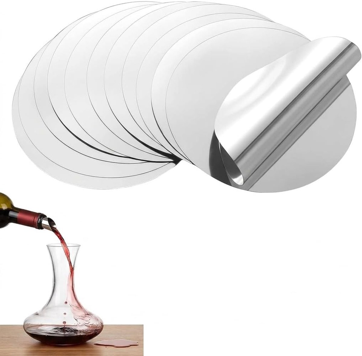 30 Stuks Wijn Giethulp, Drupstop en Luchtaansluiting voor Wijnflessen, Perfect voor Feesten en Bruiloften