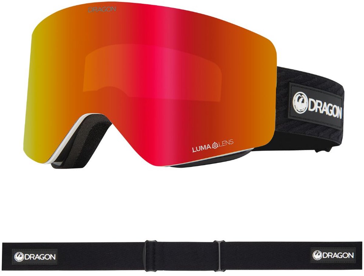 Dragon Alliance R1 OTG Skibril - Icon Red/Red Ionized & Light Rose