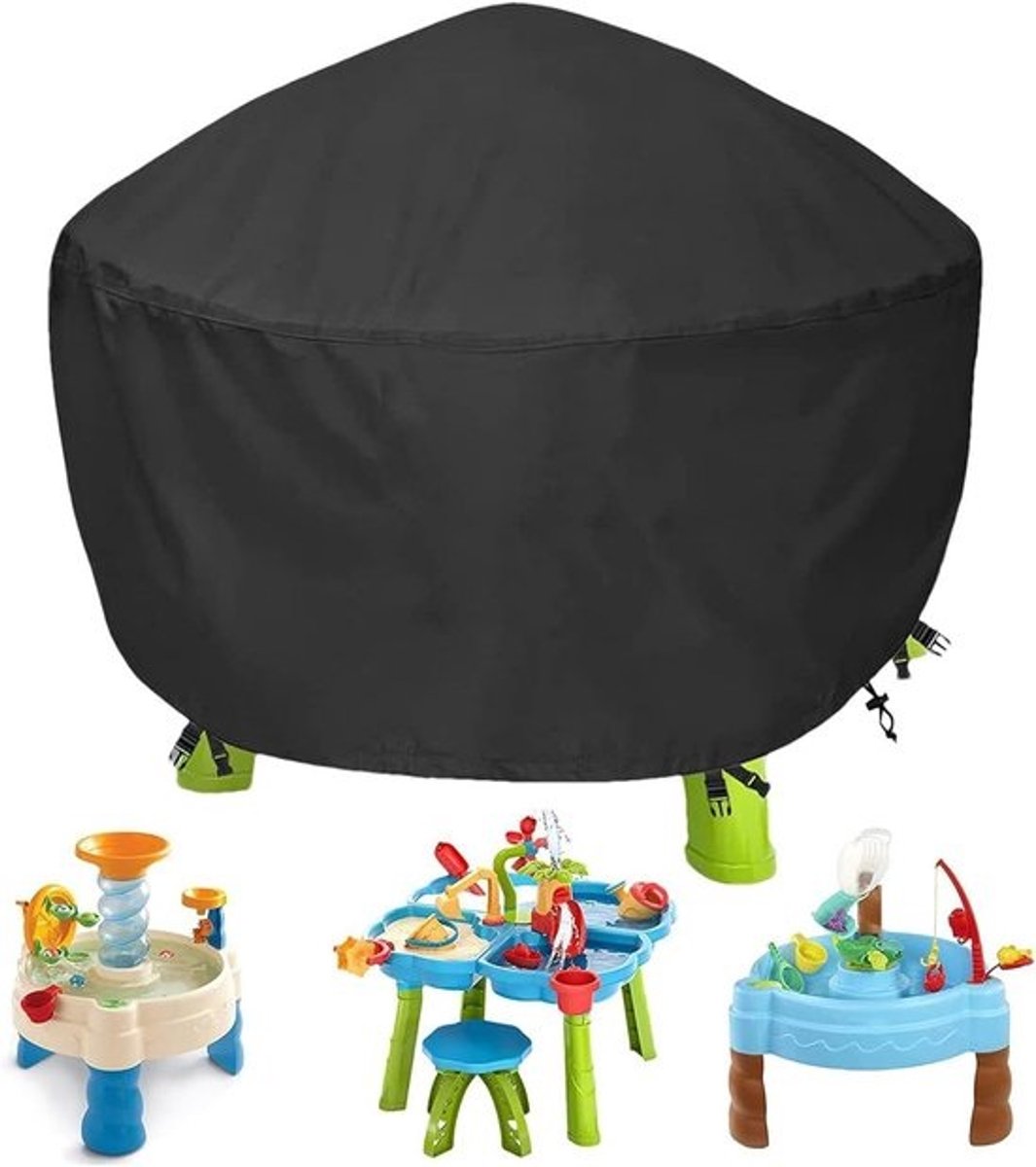 Water Table Cover - Zandbakhoes Tafel - Speelgoed Beschermen - Winddicht en Waterdicht - 86 x 86 x 45 cm