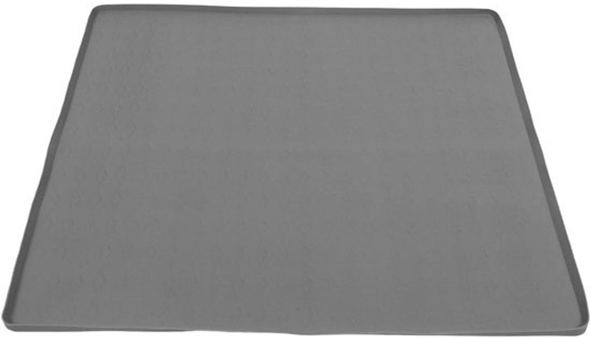 Wasmachine Afdruipmat - Onderlegger Droger - Apparaten Beschermen - Verhoogde Rand - 60x60 cm - Grijs