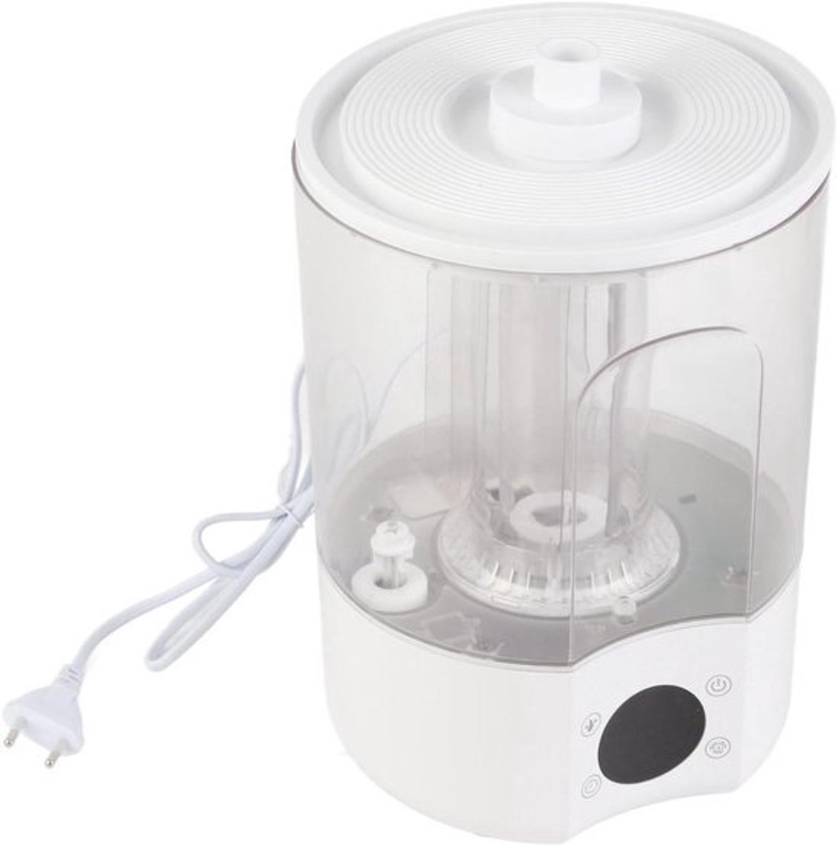 Reptiel Luchtbevochtiger - Terrarium Fogger - Vochtige Omgeving Creëren - Automatische Timer - 4L Tank - Zwart