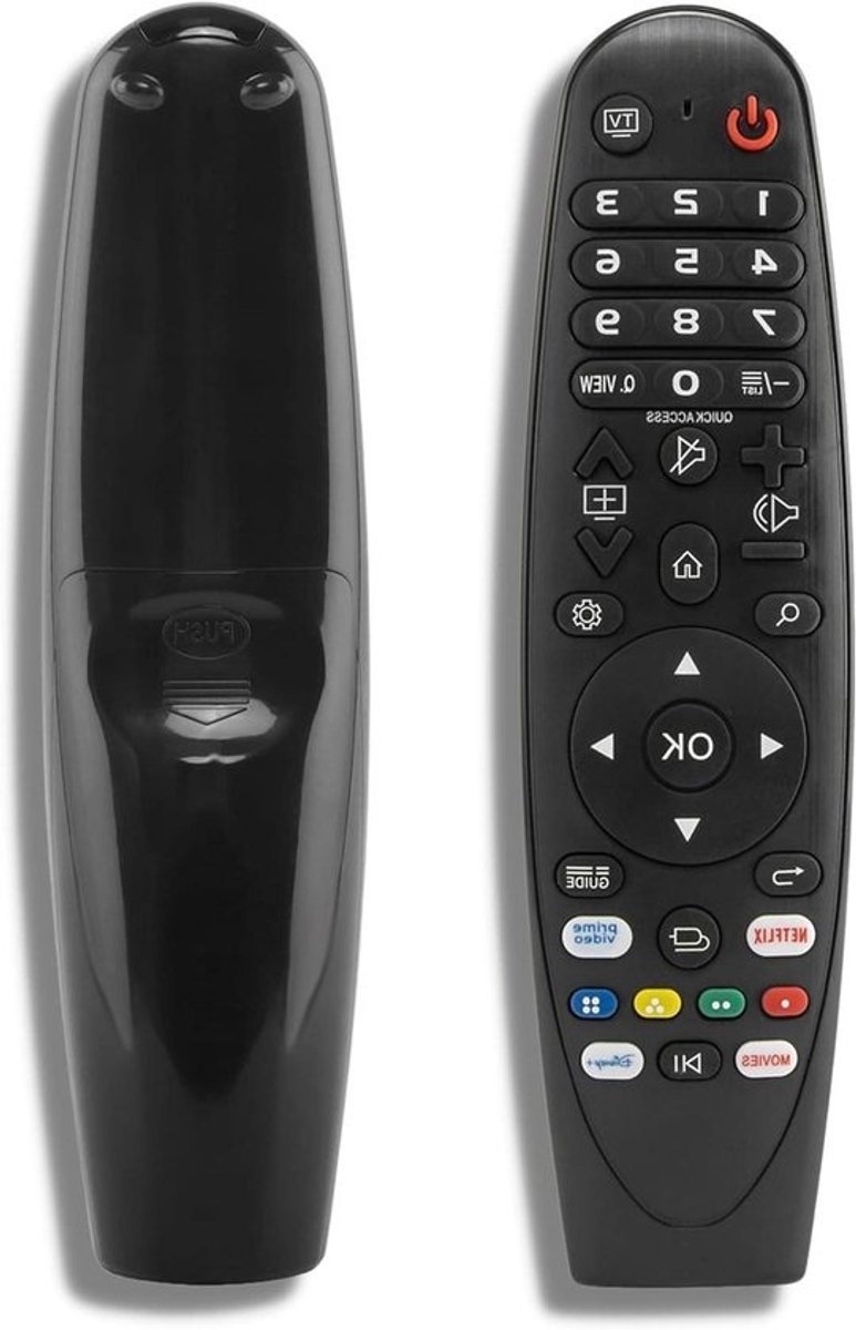 Vervangende Afstandsbediening - Universele Controller - TV Bediening - Directe Werking - 10 Meter Bereik - Zwart