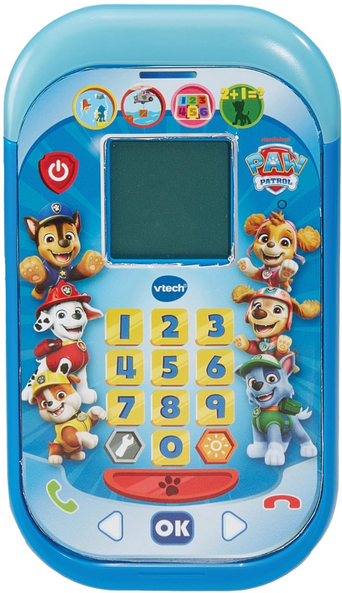 Pedagogische Telefoon met Paw Patrol Thema - Voor kinderen van 3-6 jaar