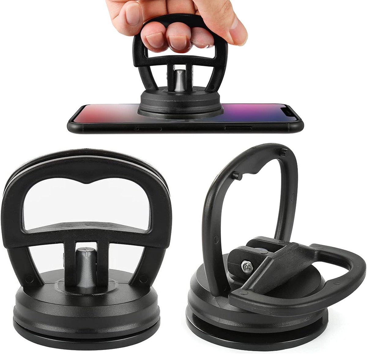 2 Stuks Zuignap Set voor Mobiele Telefoon en Tablet - Professionele LCD Reparatietool voor Schadeherstel en Displayvervanging