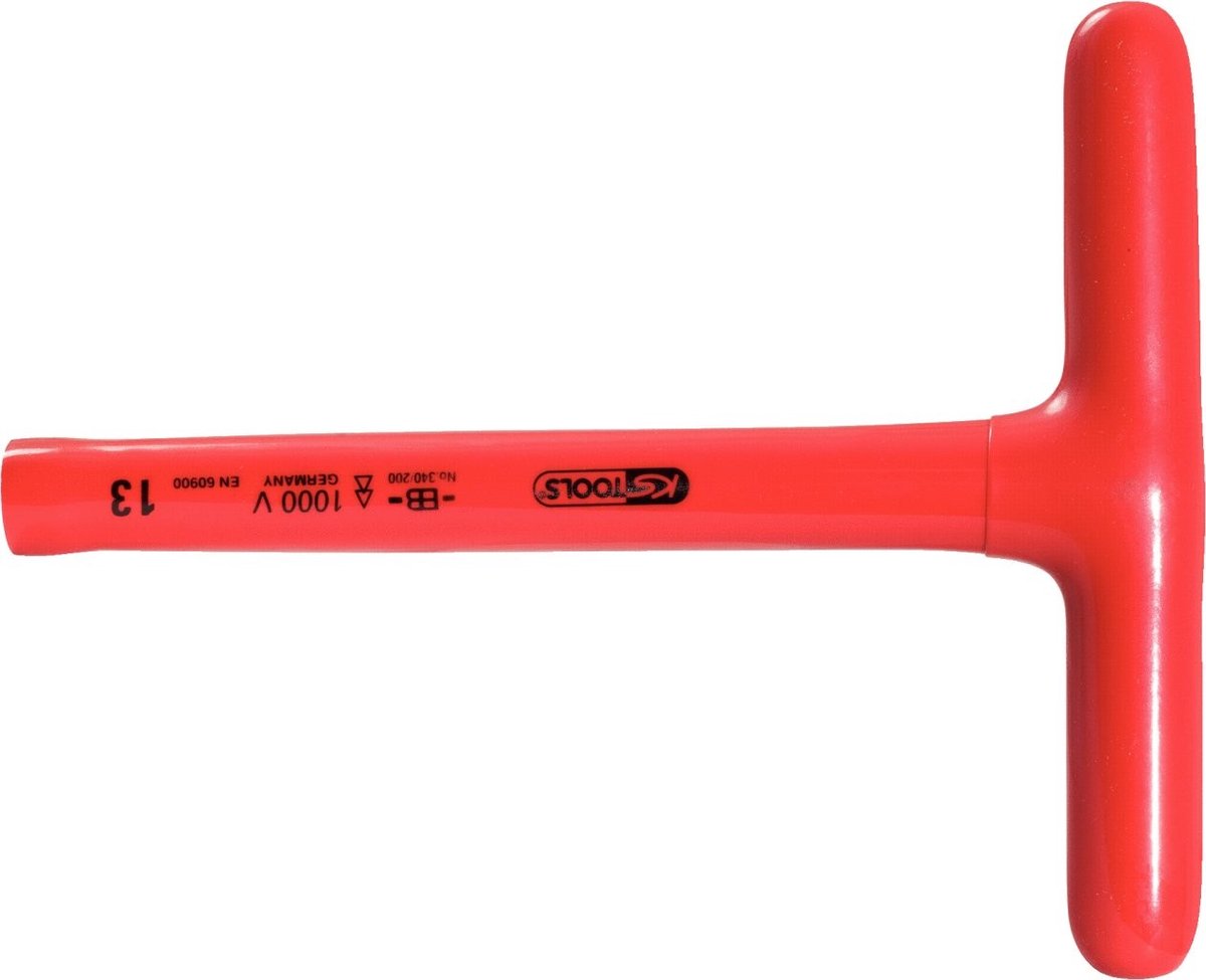 Geïsoleerde T-handgreep Steeksleutel - 10x200mm
