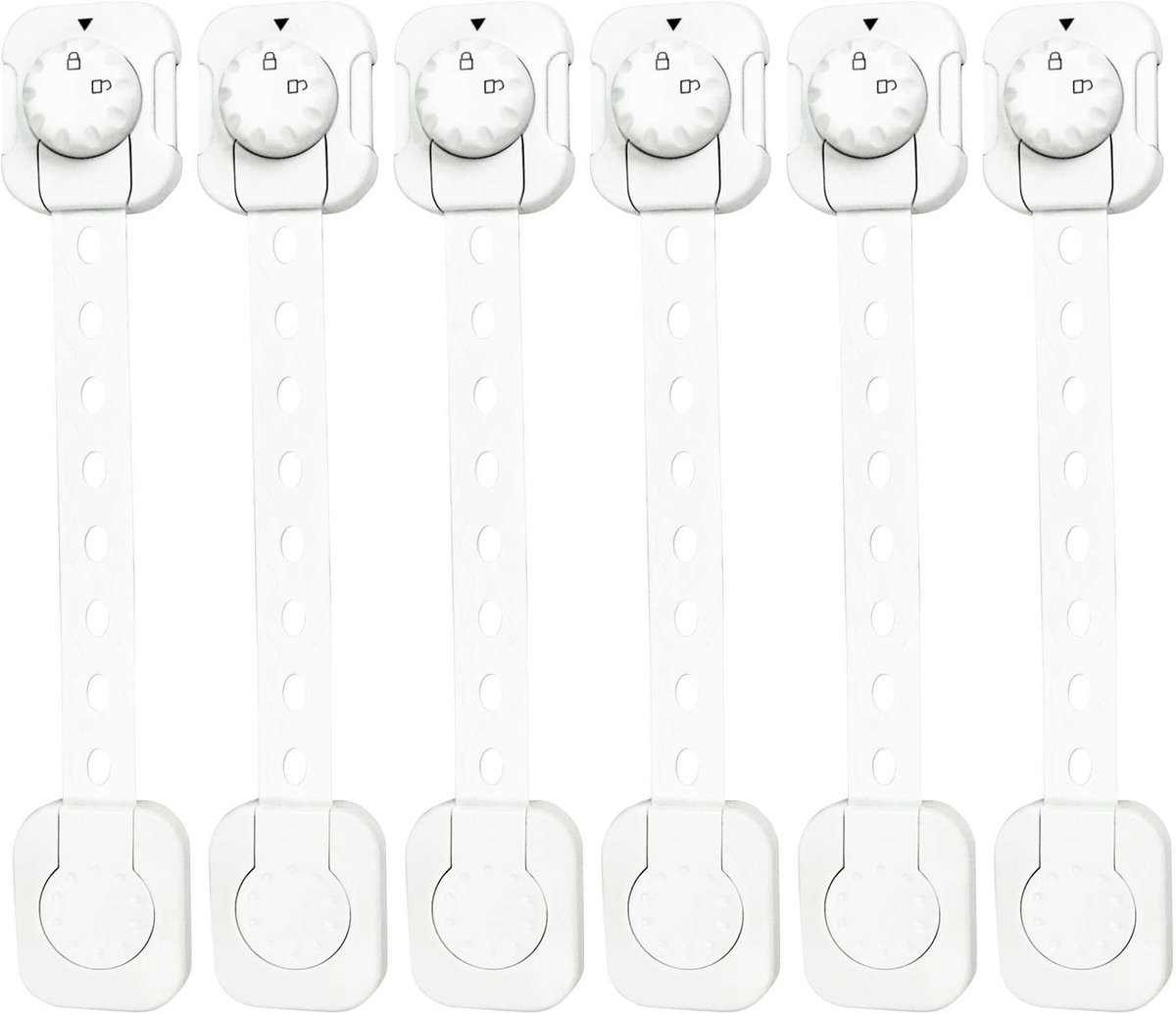 Kinderbeveiliging - Babylade-veiligheidsslot - Set van 6 - Wit