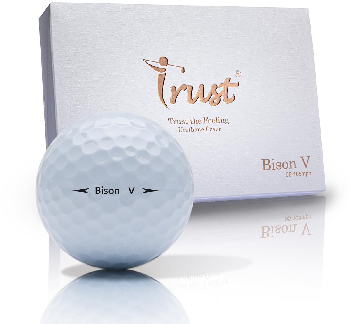 Golfballen Bison Serie - 3-delig met urethaan cover en reactieve kern - 12 ballen