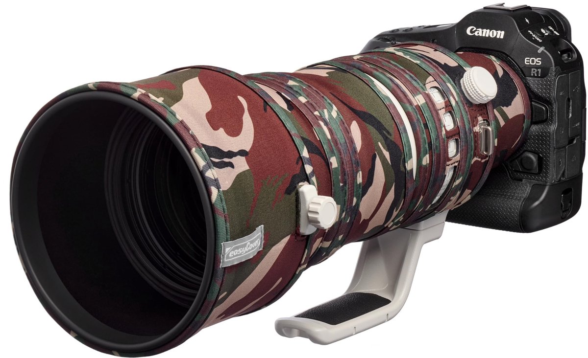 Lensbeschermer voor Canon RF 100-300 f/2.8L IS - Groen Camouflage