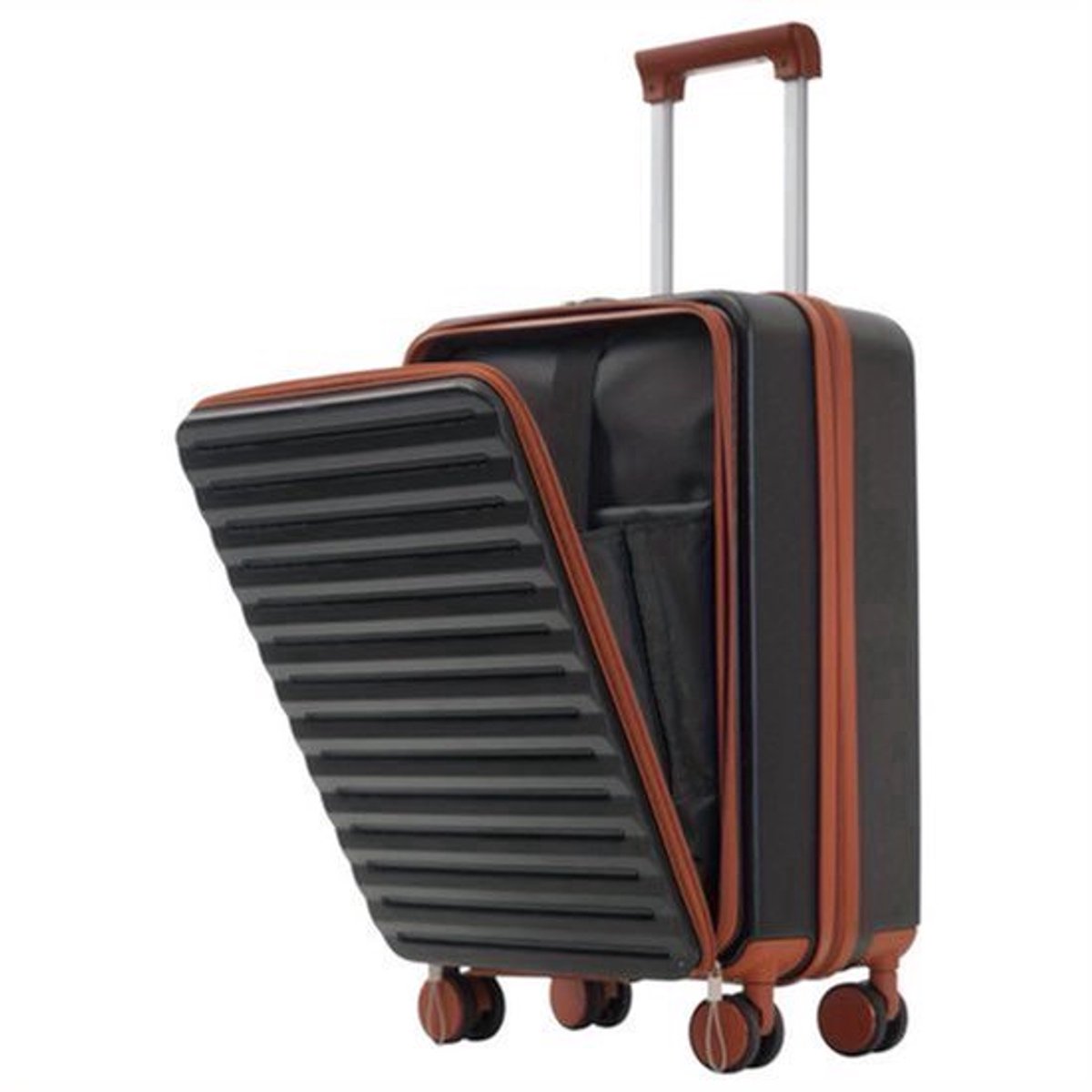 Kofferset – Reiskoffer Set – Trolley – Bagage – Ruimbagage – Innovatief Voorvak Met Rits – Opvouwbare Bekerhouder – Lichtgewicht ABS – 360° Wielen