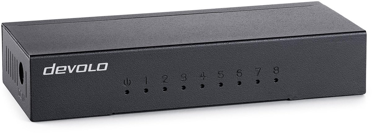 Gigabit Ethernet Switch 8 Poorten - Onbeheerd - 1000 Mbit/s zonder fan