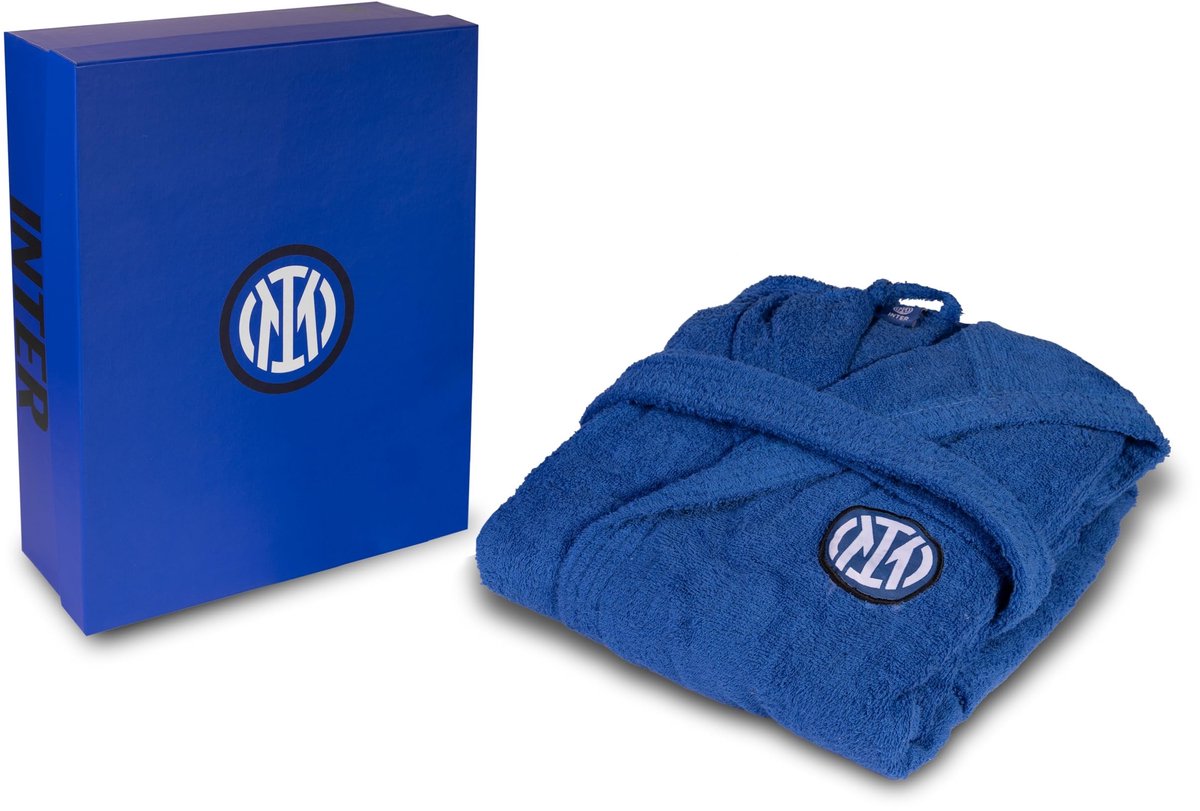 Hooded Kinderbadjas - 100% Katoen - Blauw