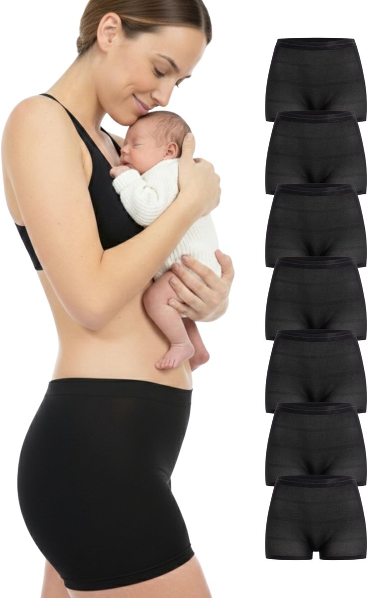 Weekbed Ondergoed Set van 7 - Ademend en Comfortabel - Zwart