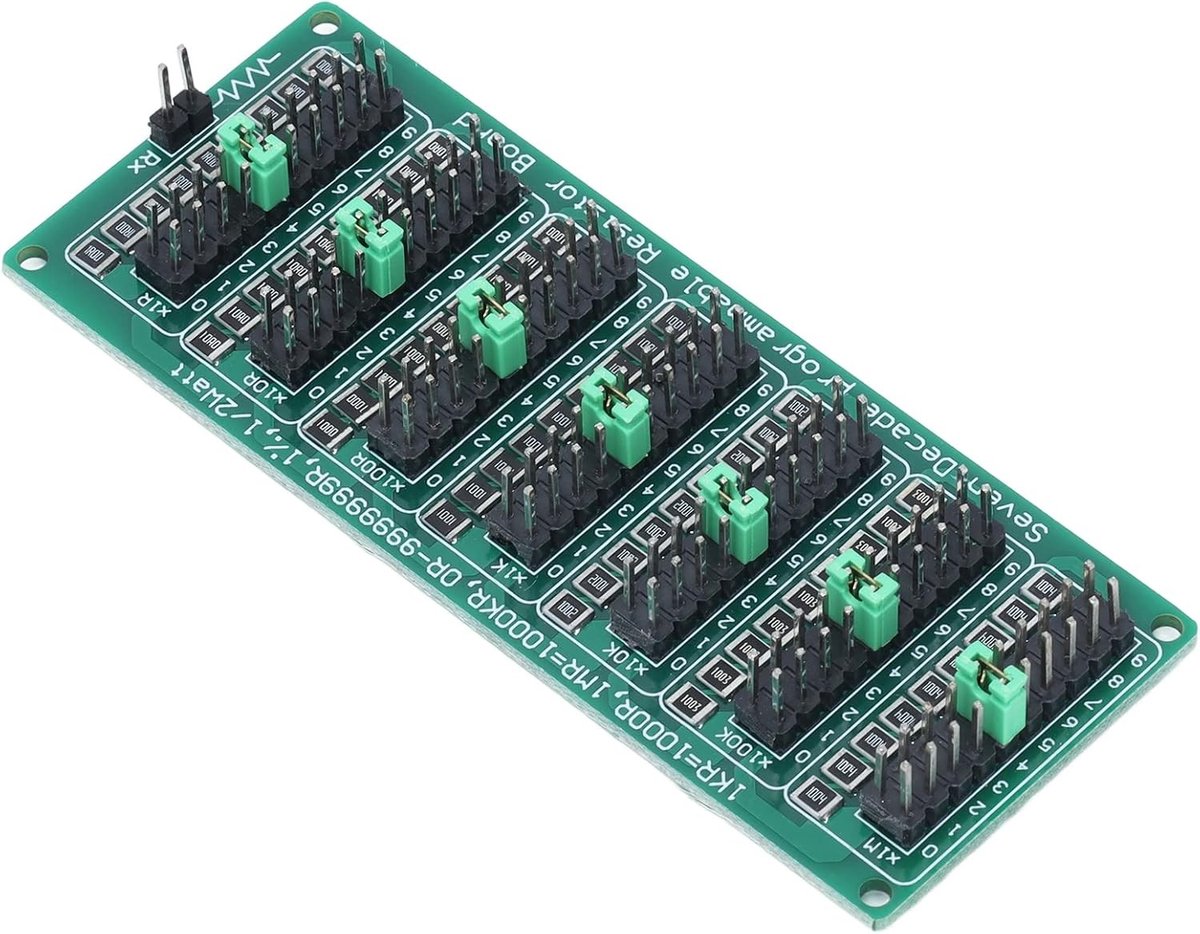 Verstelbare Weerstandskaart, Programmeerbare Module 0 tot 9.999.999 Ohm, Tolerantie 200 V AC voor Elektronica Experimenten en Onderwijs