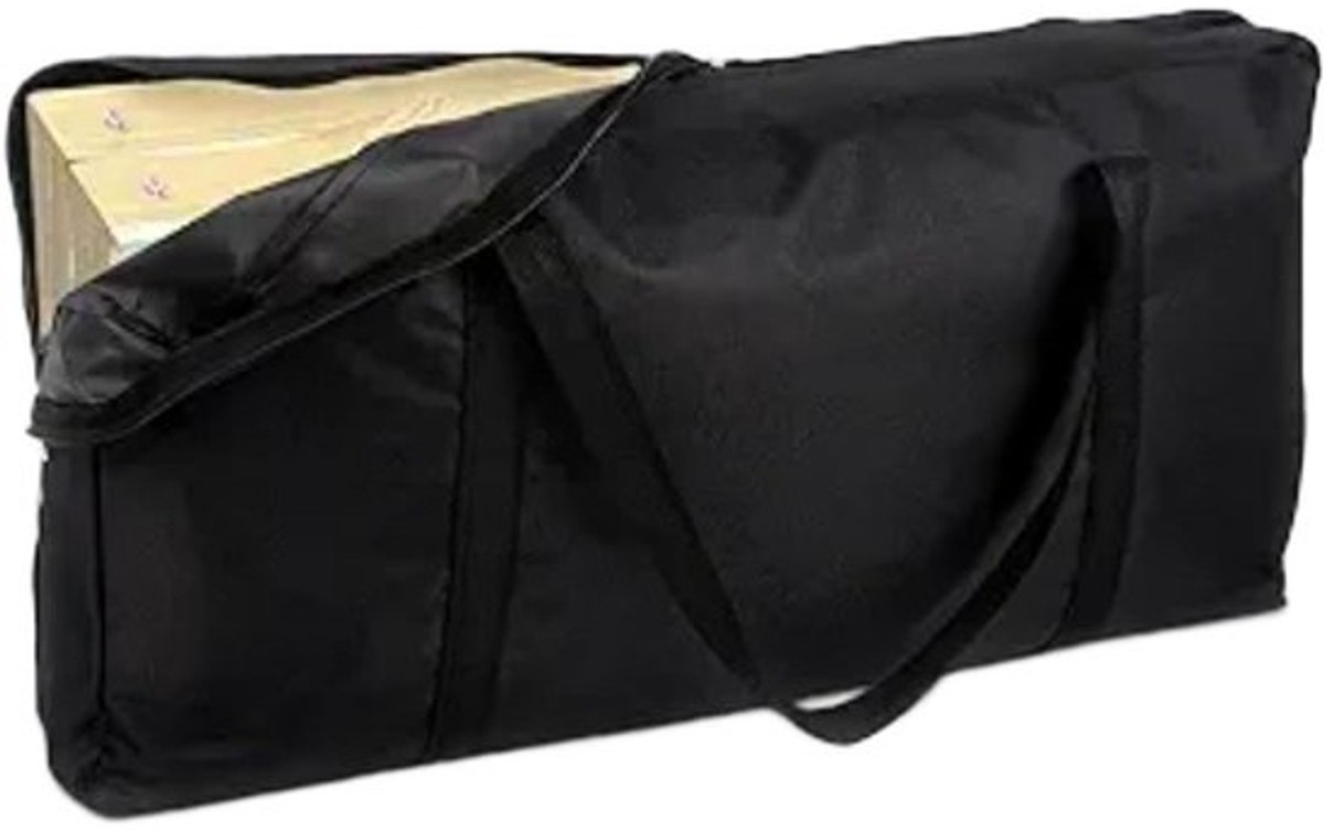 Cornhole Opbergtas - Werpplank Cover - Bescherming Buiten - Waterdicht Oxford Materiaal - 125 x 24 x 63 cm - Zwart