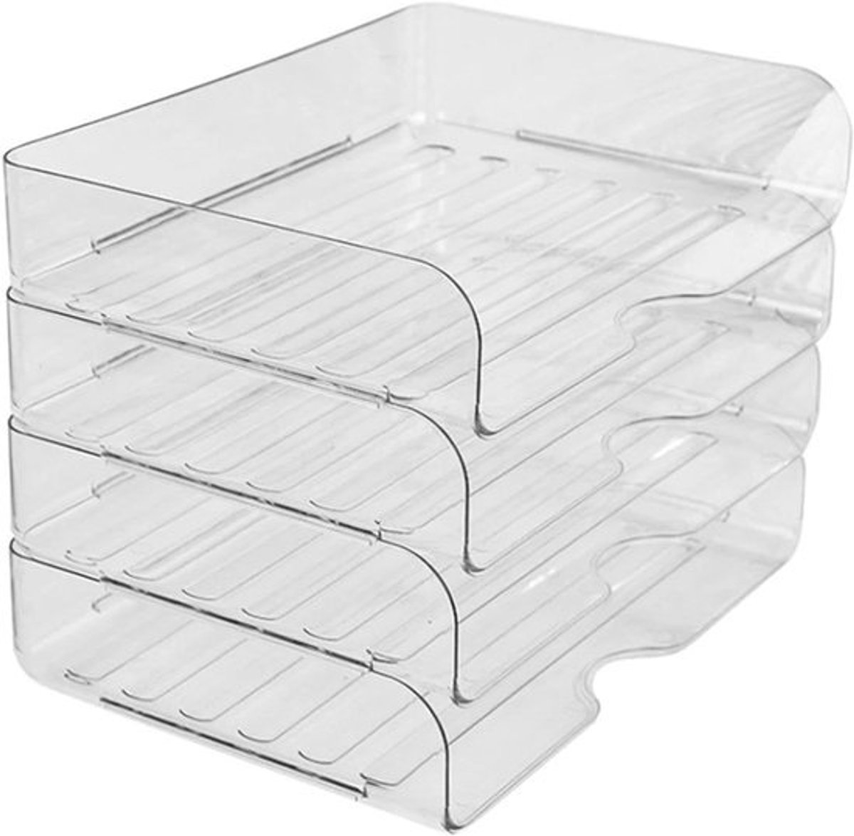 Brievenbakje Documentenorganizer - Papierhouder Bureau - Bureau Opruimen - Stapelbaar Ontwerp - 10 x 10 x 10 mm - Licht