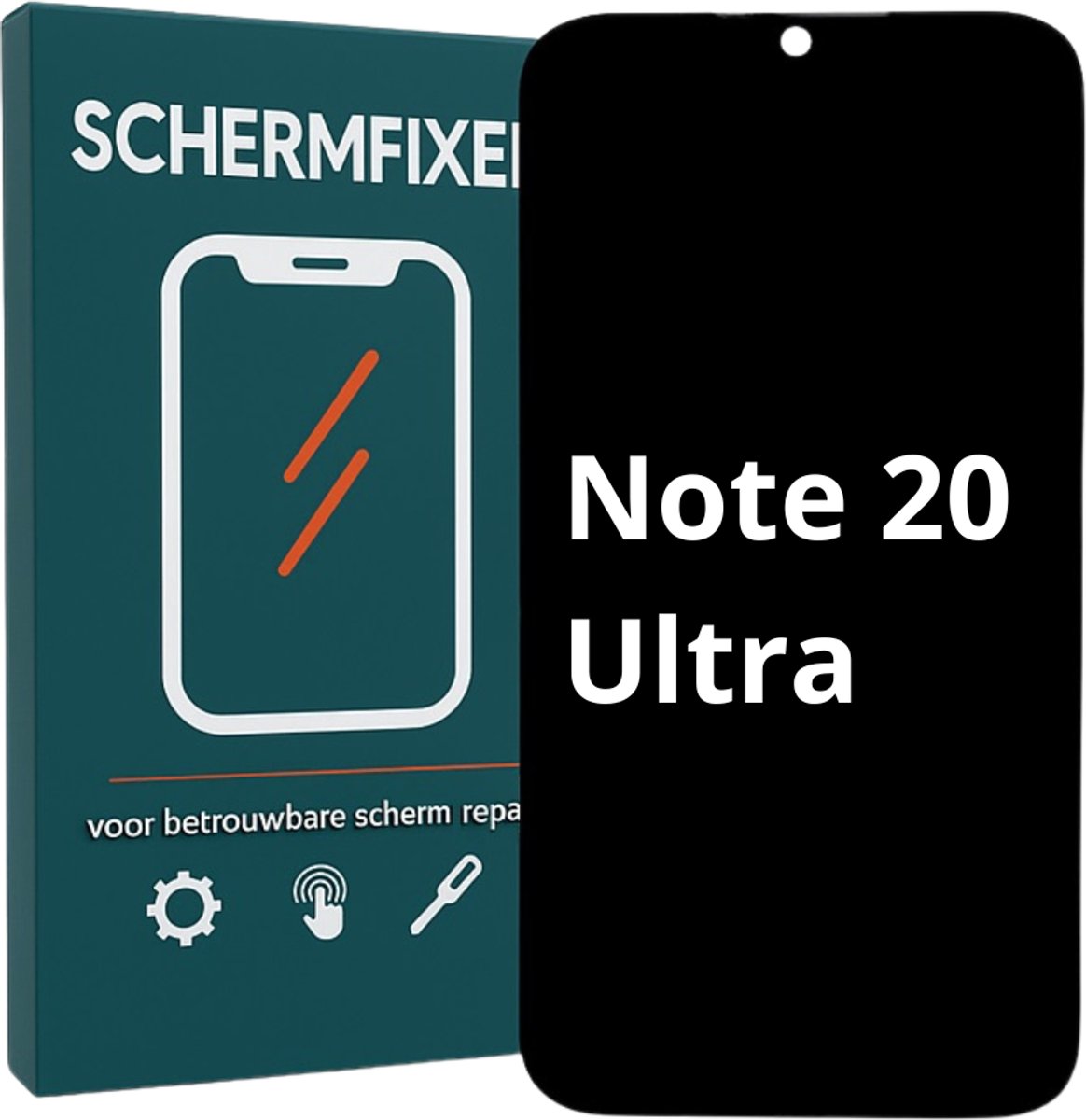 Samsung Galaxy Note 20 Ultra Scherm met Frame - LCD Display - A+ Kwaliteit - Zwart