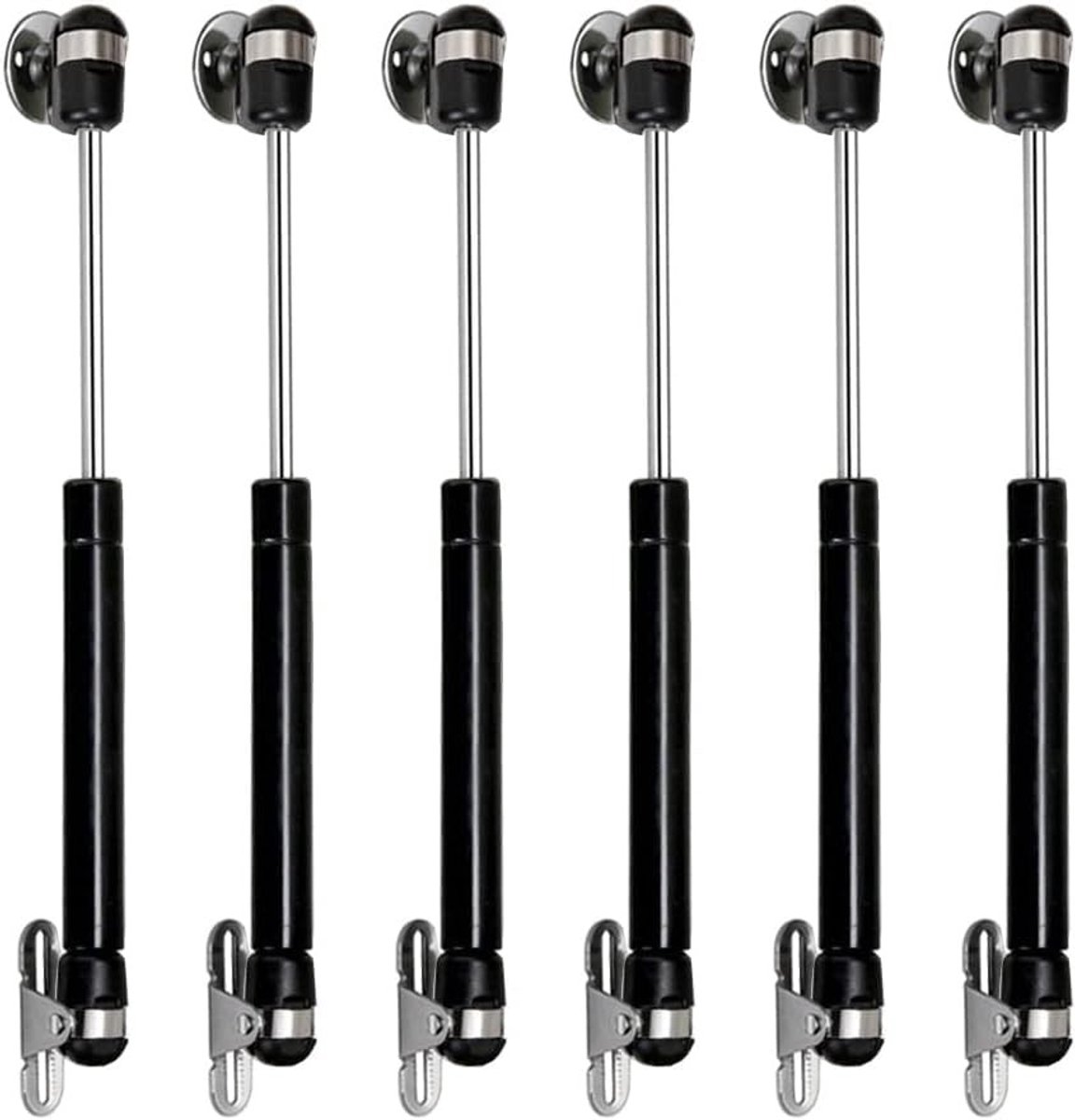 Zachte Sluit Gasveer voor Keukenkastdeuren - Set van 6 - Gasdrukveer, Dempers, en Hinge Accessoires