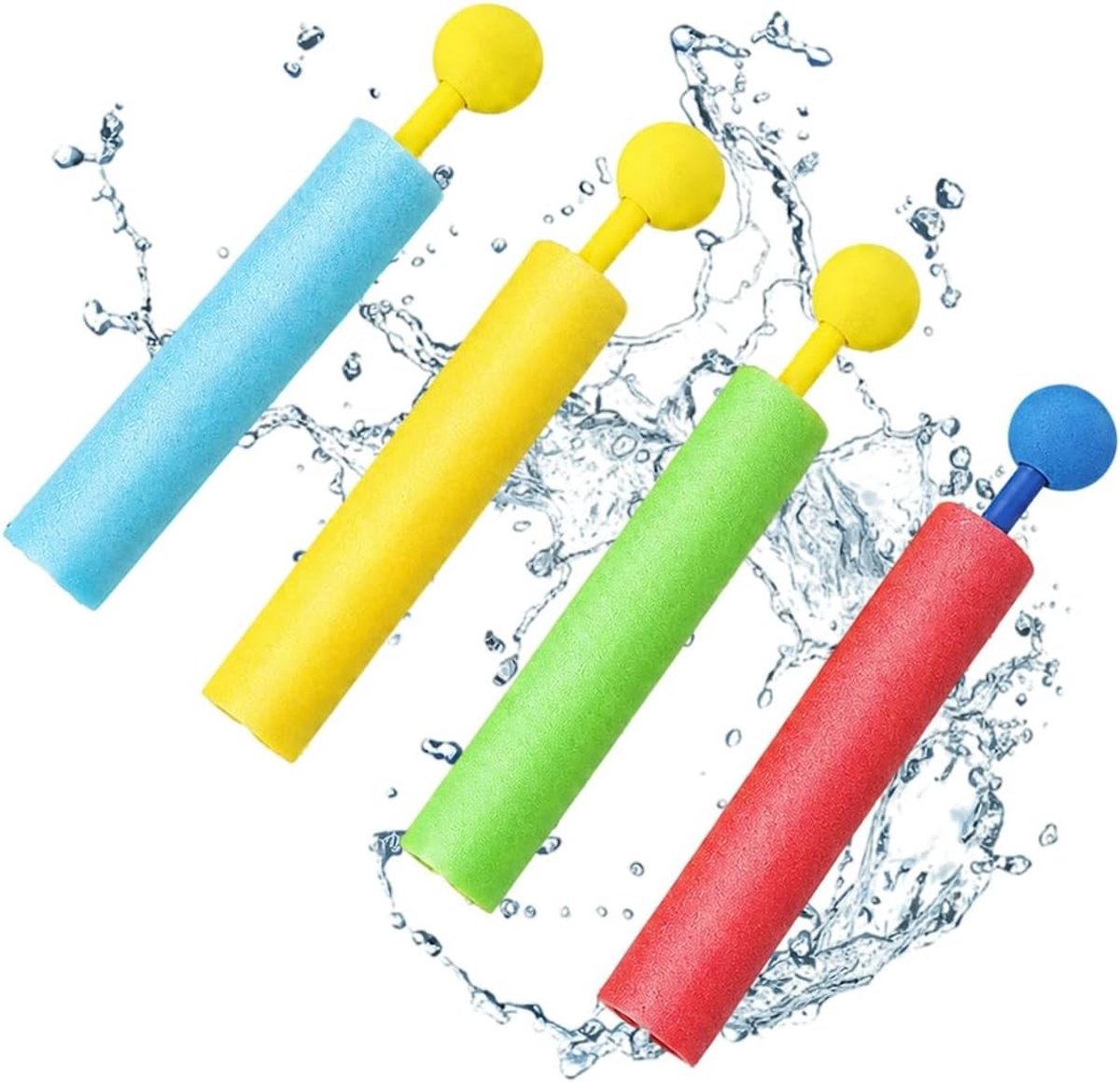 Mini Waterpistolen Set voor Kinderen - 4 Stuks - Perfect voor Buiten Spelen en Zwembad Feestjes
