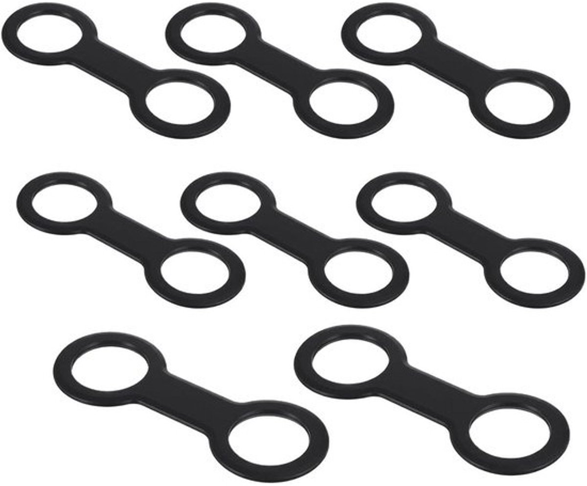 Snorkelclip Set - Dubbele Ring Houder - Veilige Bevestiging - Flexibel Siliconen Ontwerp - 8 Stuks - Set Kleuren
