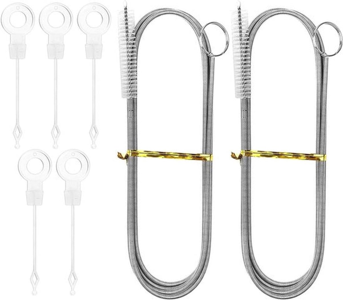 Reinigingsborstel voor Koelkast en Afvoer, 150 cm Lange Borstel voor Keuken en Douche, Flexibele Nylon Borstel voor Effectieve Reiniging van Afvoeren