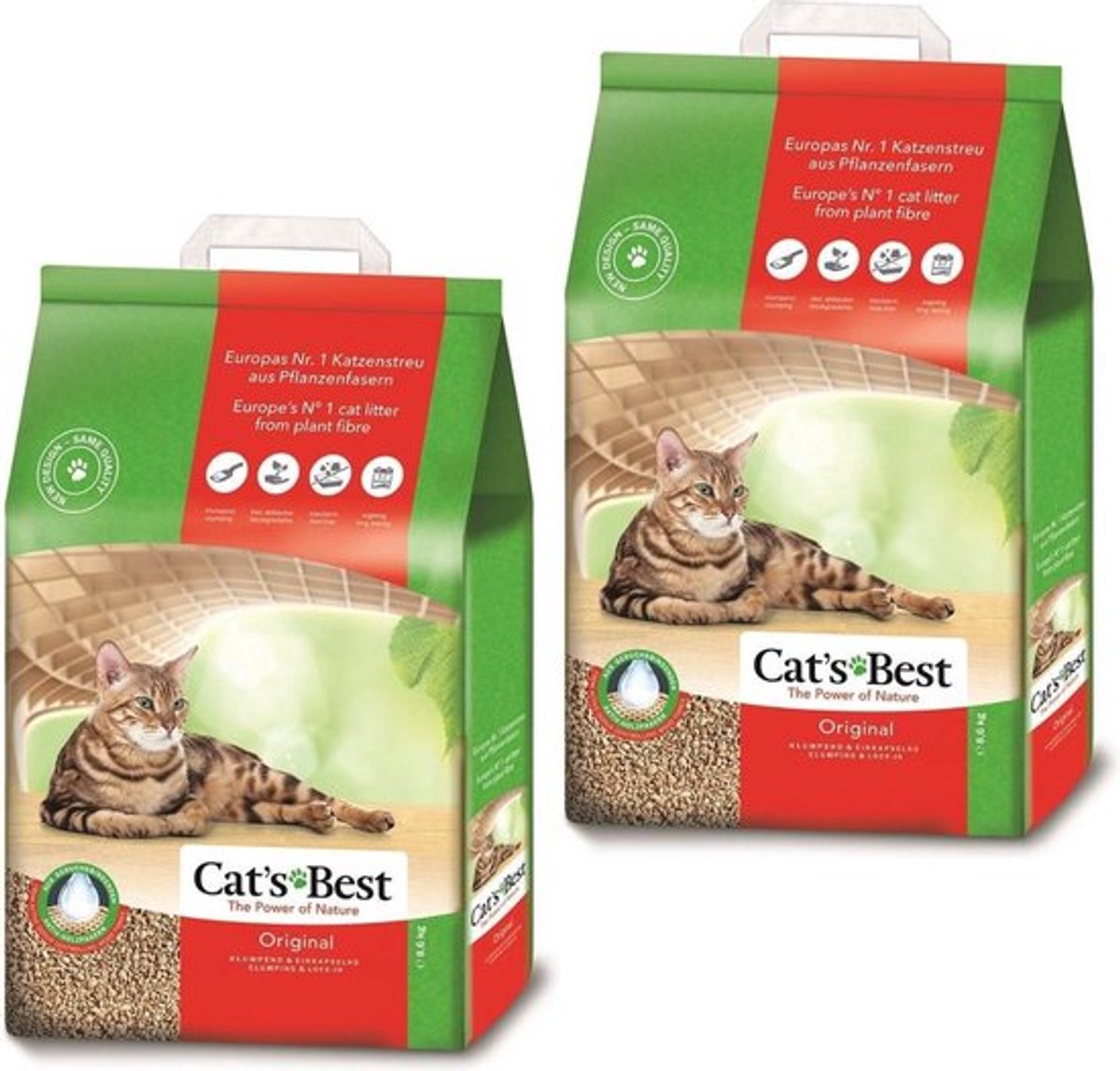2x Cat's Best Kattenbakvulling - 20L en catessy snack