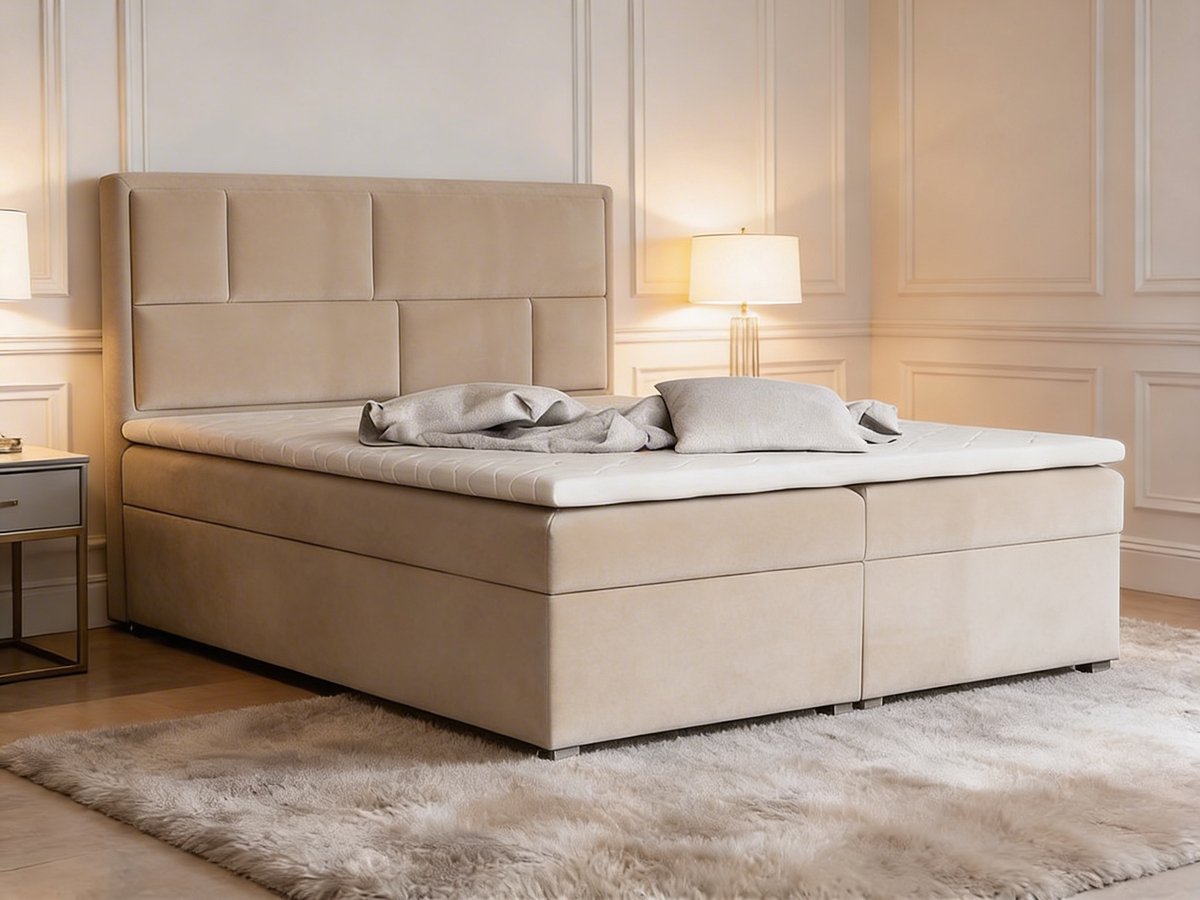 Novalux Boxspring – Koningstijl – Luxe Boxspring – Modern Design Bed – Comfortabel Hotelbed