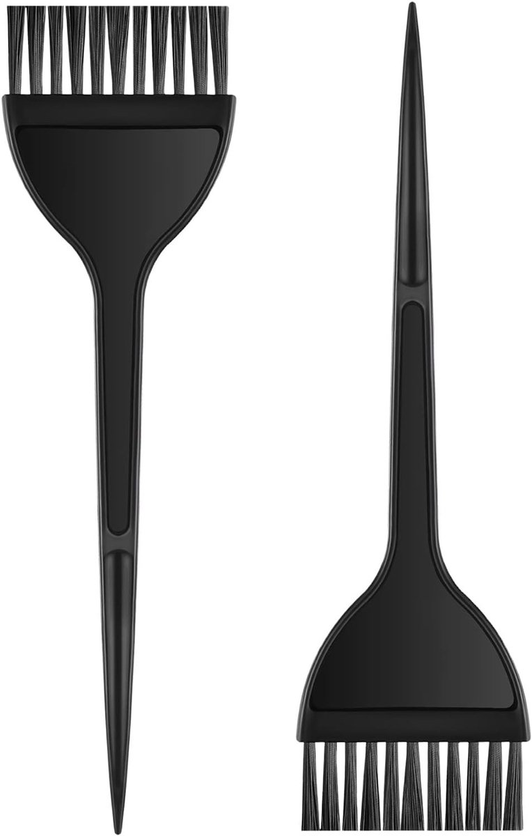 Set van 2 Haarverfkwasten voor DIY Haarkleuring - Professionele Verf Tools voor Thuisgebruik en Salonkwaliteit