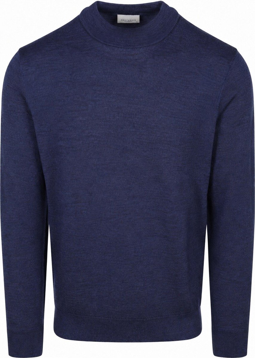 Profuomo Turtleneck Trui Merinowol Royal Blue - Maat S - Heren - Pullover