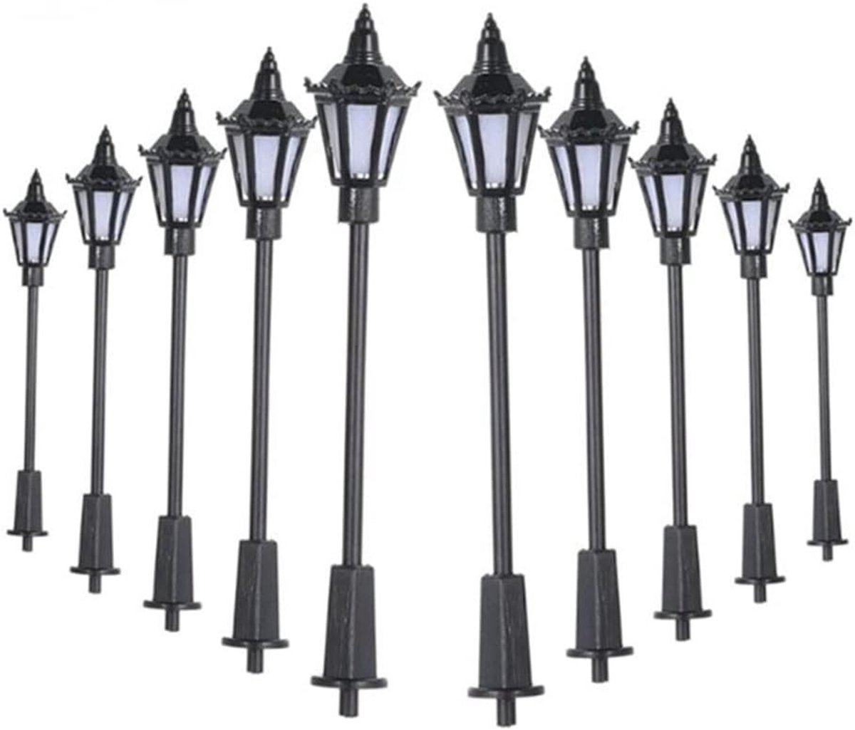 10 Stuks Model Spoorweg Train Lamp Polen met LED Verlichting voor OO/HO Schaal Treinen