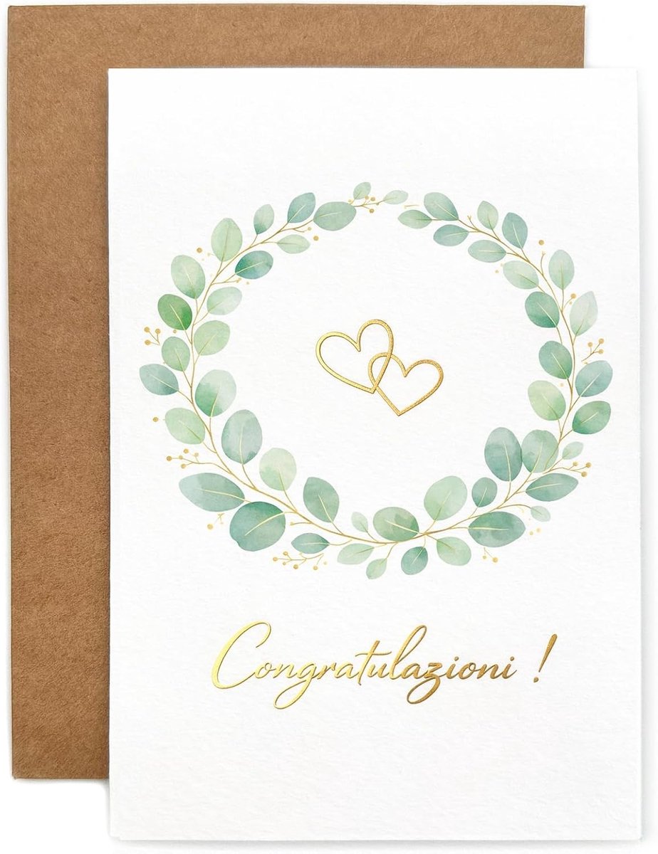 Huwelijkskaart met bijpassende envelop voor een onvergetelijke trouwdag, gepersonaliseerd en uniek