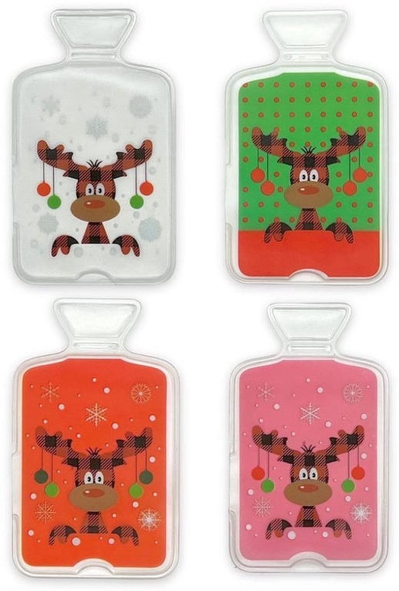 Handwarmers - Set van 4 - Herbruikbare Warmtezakken met Hert Ontwerp