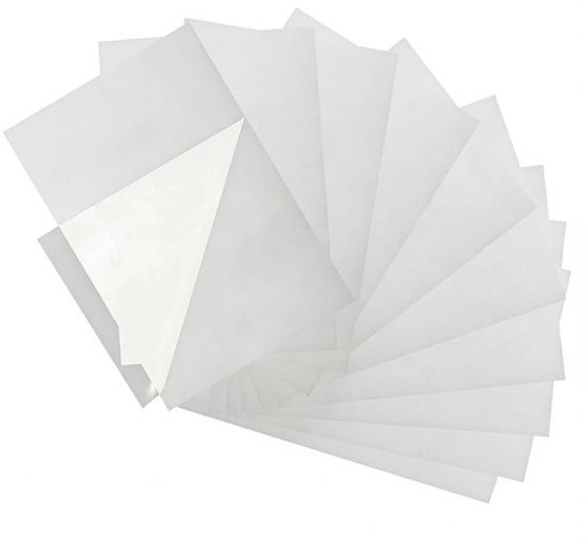 Strijkpapier A4 - Strijkband zoom - Kleding repareren - Dubbelzijdig - 20 x 30 cm - Transparant