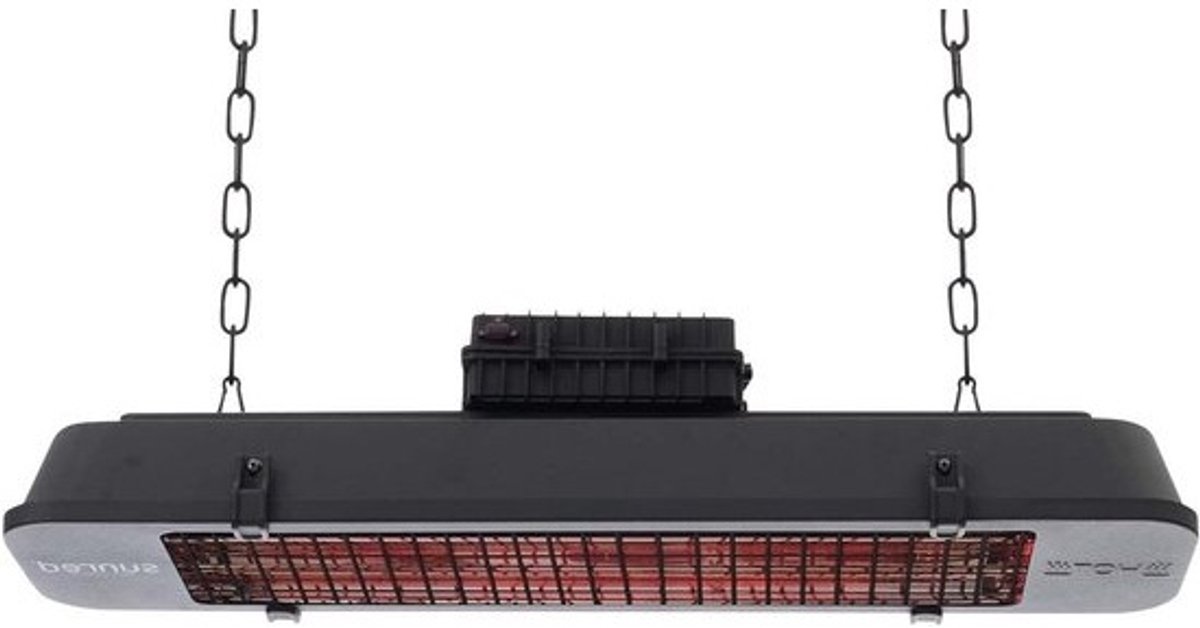 Terrasverwarming Plafond - Warmtestraler Buiten - Buiten Verwarmen - Rose Gold Carbon Element - 2500W - Donkerbruin