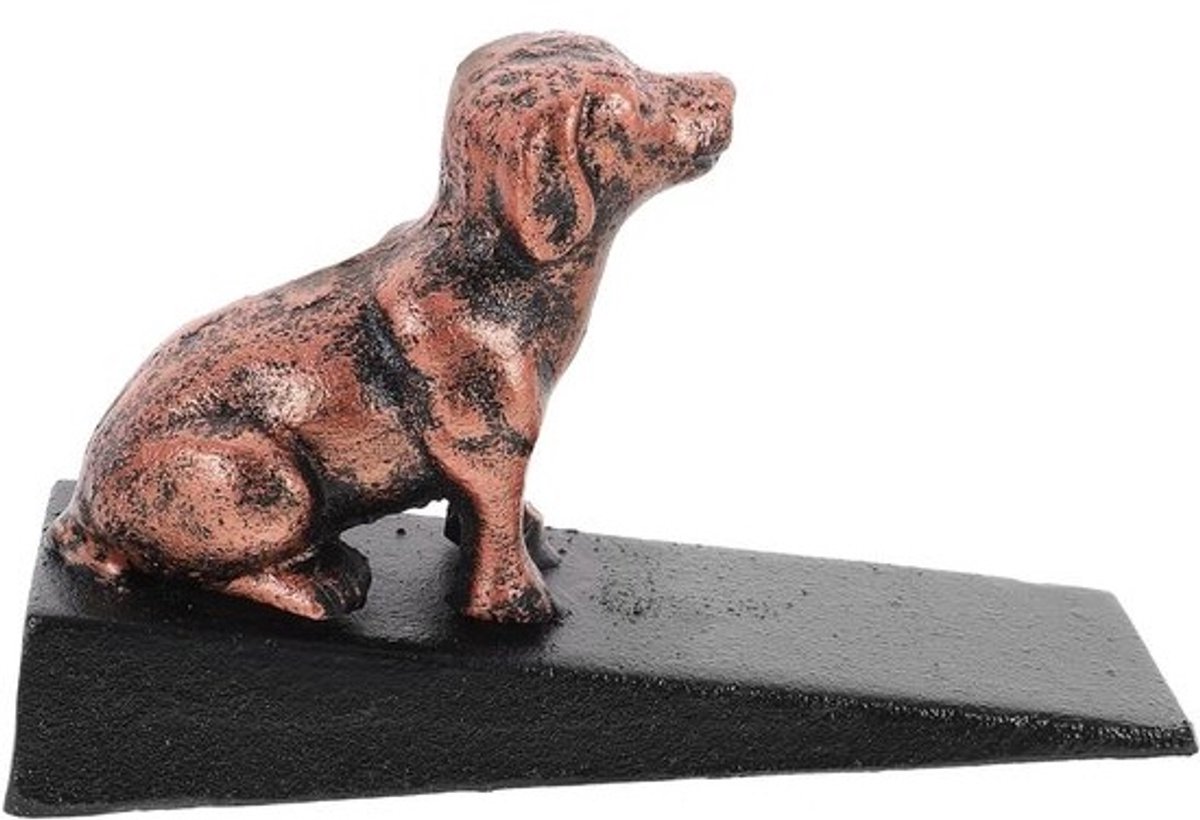 Decoratieve Deurstopper Hond - Deurwig Gietijzer - Deuren Open Houden - Antislip Ontwerp - 15 cm - Zoals Getoond