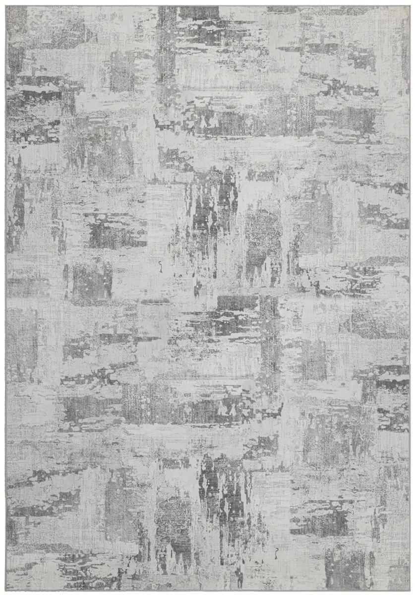 Dutch XXL Laagpolig Vloerkleed | Tapijt | Visionary | Abstract | Grijs | 120x170 cm