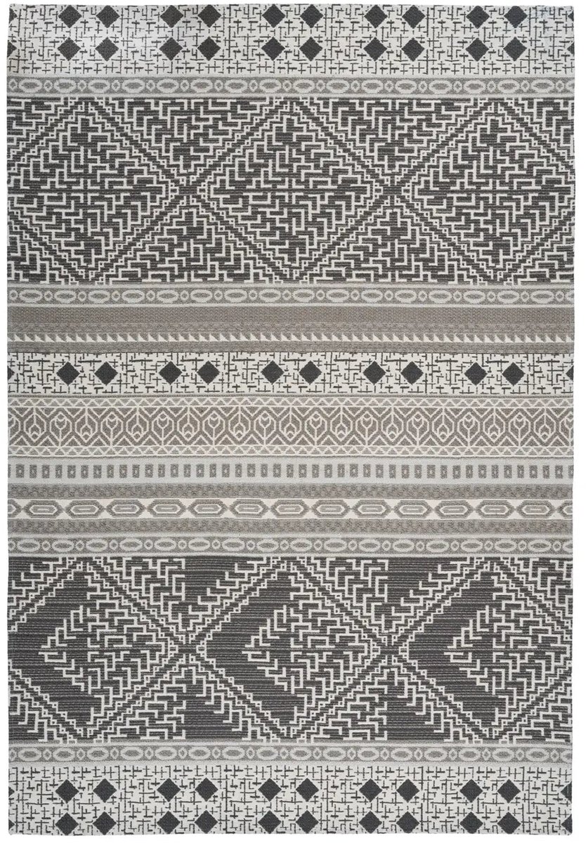 Dutch XXL Buitenkleed | Yoga | Geometrisch | Taupe/Crème | 120x170 cm | Buitentapijt | Tuintapijt Taupe / Crème