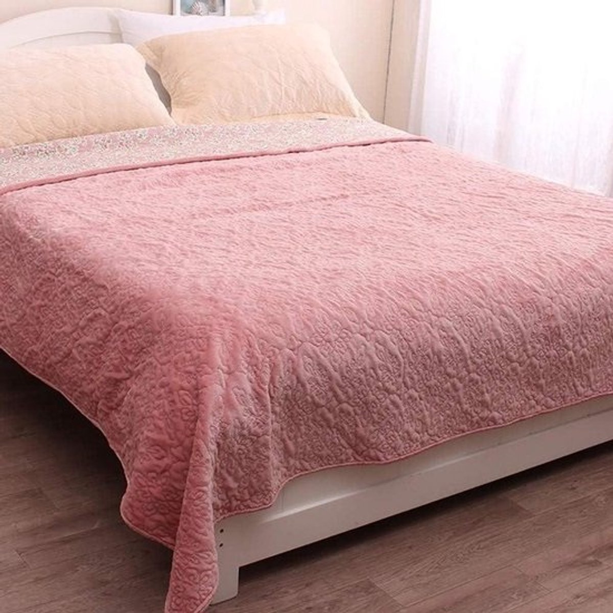 Bed Sprei - Fleece Deken - Extra Warmte - Omkeerbaar Ontwerp - 200x230cm - Veelkleurig
