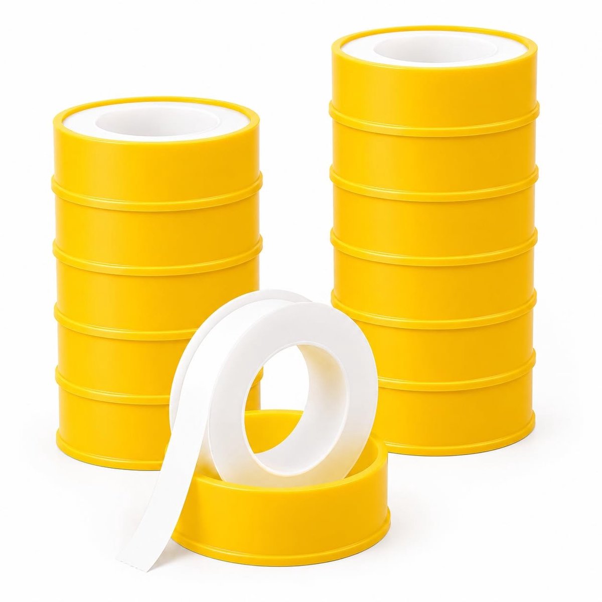 12 Stuks Waterdichte PTFE Dichtband, 10m x 12mm, Ideaal voor Waterleidingen, Gasinstallaties en Verwarming, Draadafdichting voor Sanitair