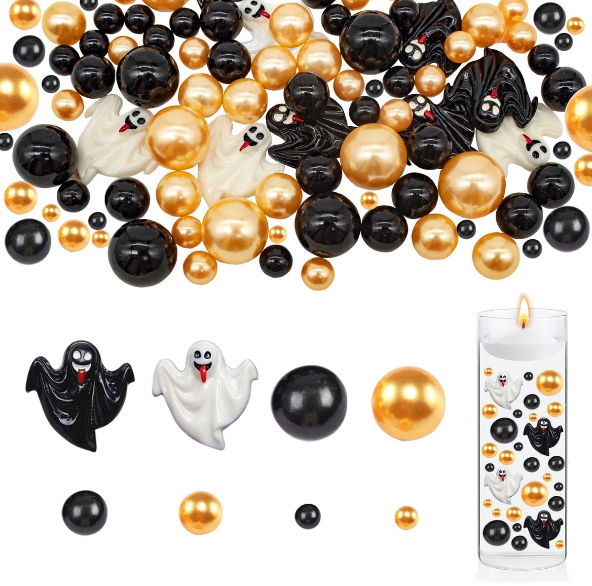 6080 Stuks Kunstmatige Beads voor Vazen - Kleurrijke Decoratie