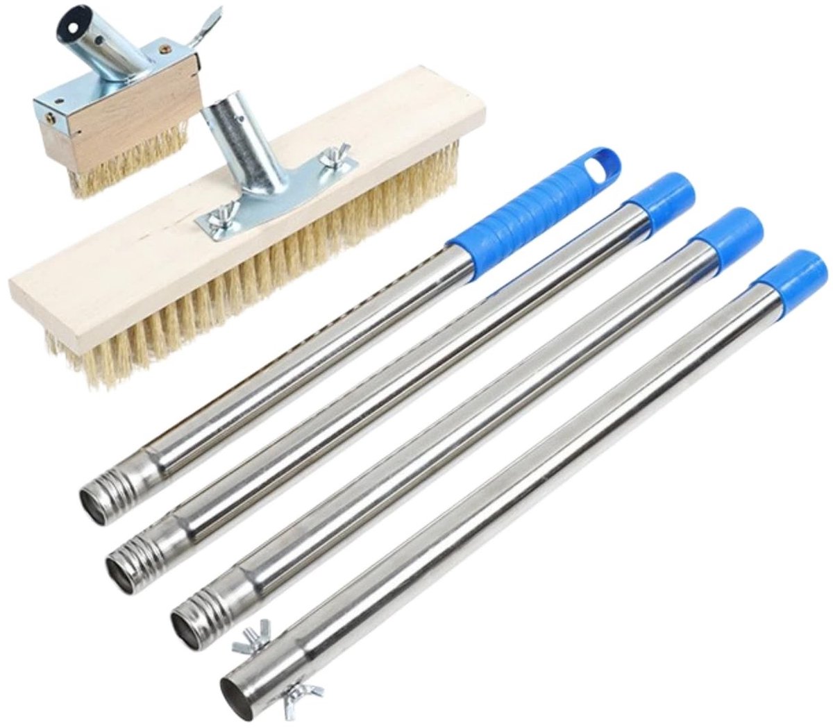 Onkruidborstel met lange steel - Multifunctioneel tuingereedschap
